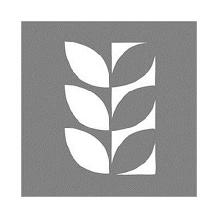 Vertex 6 x 6 in. Mod Leaf Stencil VE878505